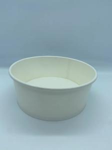 China 1150ml Biodegradable Disposable White Paper Bowl With PE Coating wholesale