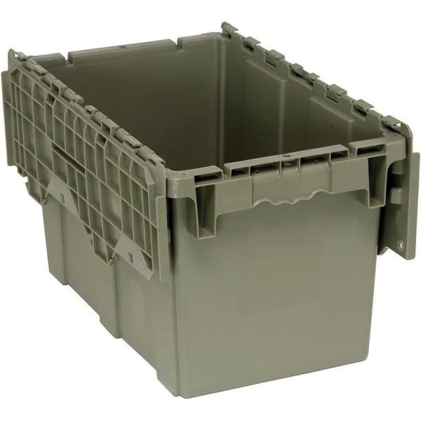 Round Trip Totes, Attached Lid Containers Plastic Storage Tote Box For Distribution And StorageCrates Plastic Round Trip Tote Box Attached Lid Plastic