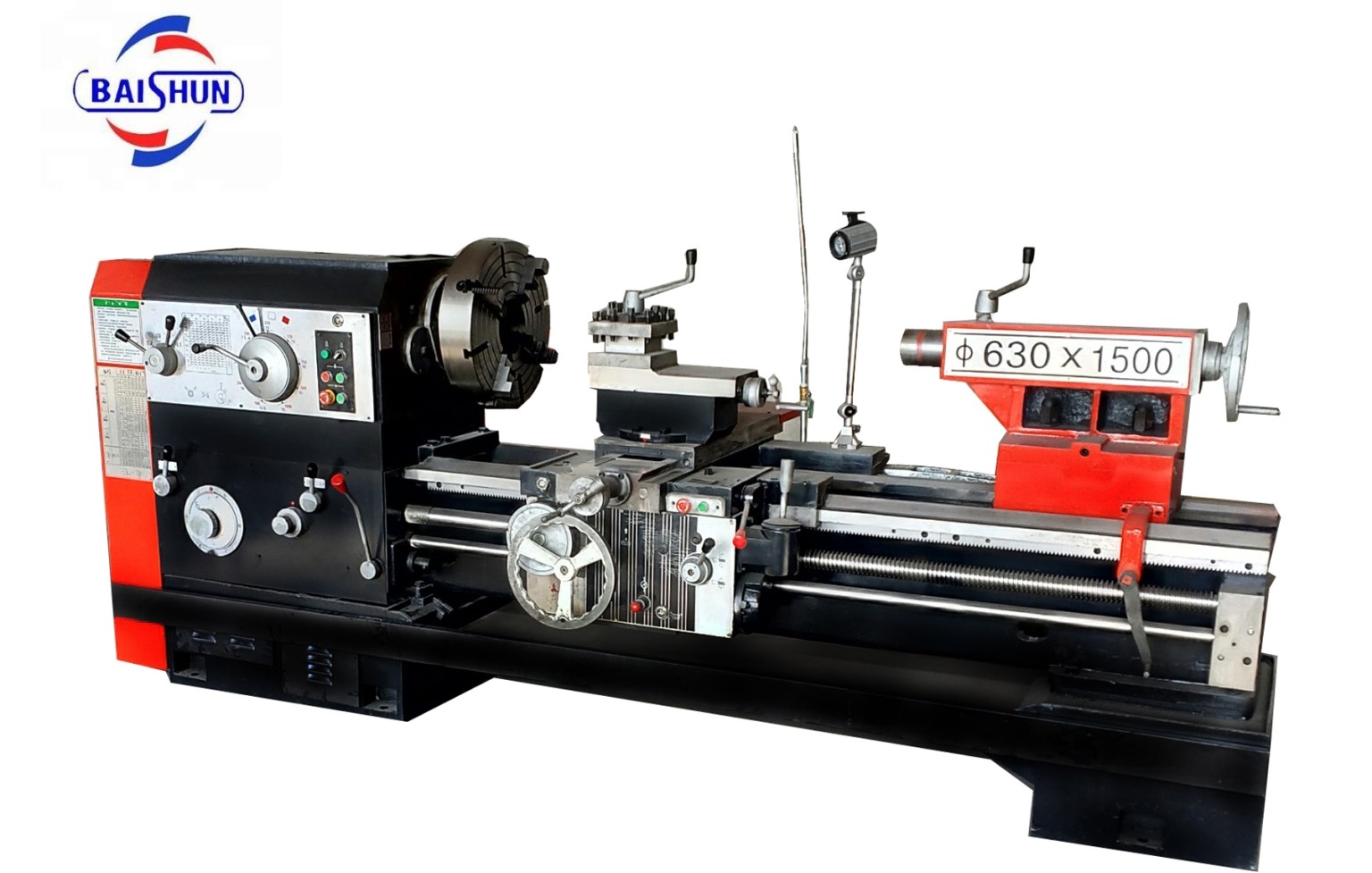 Machining Steel Mechanical Lathe Machine , Manual Conventional Lathe Machine