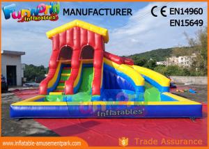 China Water - Proof Giant Inflatable Water Slide / Outdoor Inflatable Pool Park wholesale