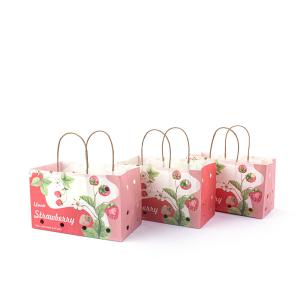 China Waterproof Ripen Fruit Brown Paper Bag For Grocery Refrigeration wholesale