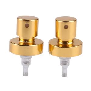 China Glossy Gold Aluminum Plastic PET Perfume Crimp Spray Pump 20mm wholesale