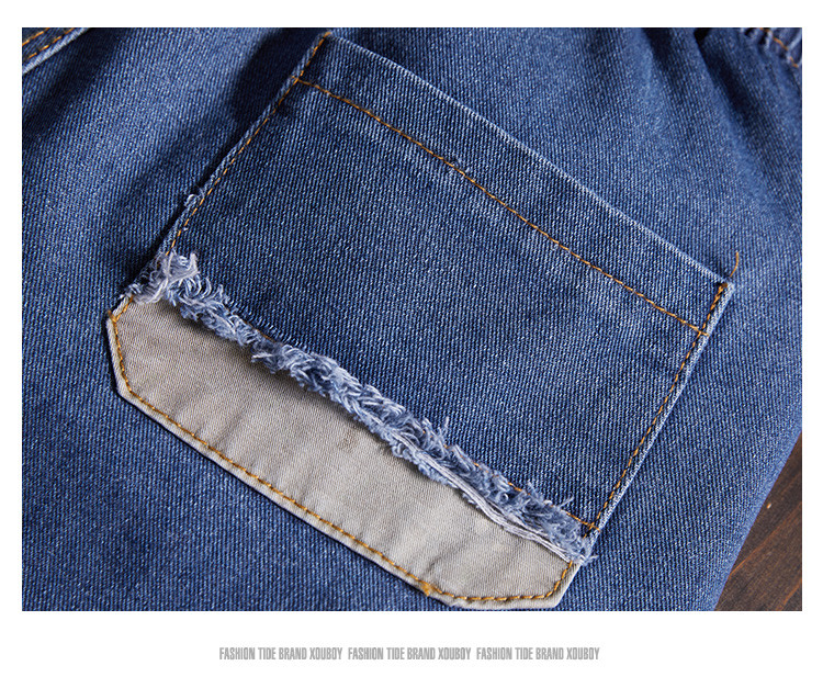 OEM ODM Vintage Washed Distressed Jeans Men'S Lightweight Cargo Shorts For Summer