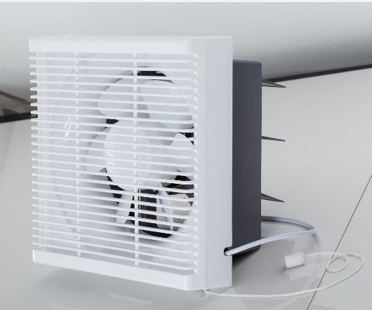 8 10 12 Inch PP Plastic Ceiling Louvered Ventilation Air Extractor Fan with Axial Flow
