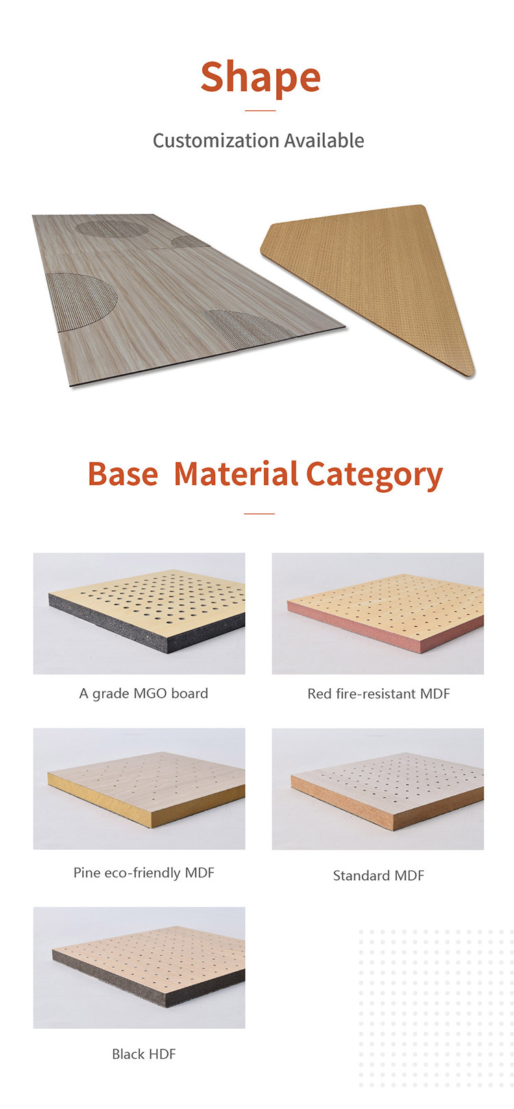 Modern Style Veneer Acoustic Perforated Wood Panels For Residential Office