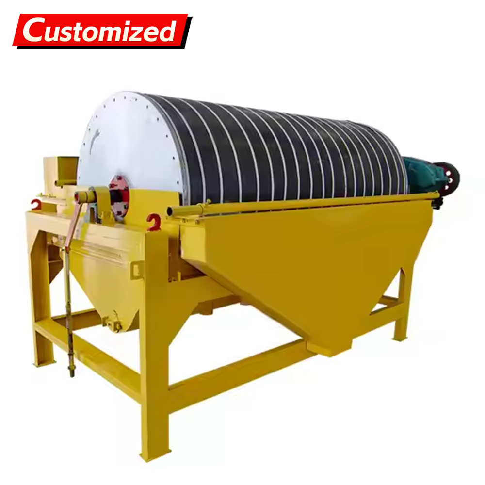 OEM Small Wet Magnetic Separator Strong Water Beneficiation Magnetic Iron Remover Limonite Drum Wet Wet Magnetic Magnetic Separator mining, waste-to
