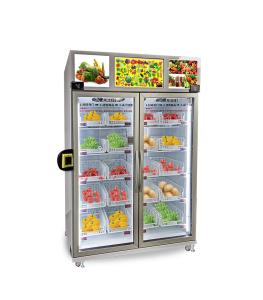 China Egg Milk Vegetable Smart Fridge Vending Machine With Open Fridge Door wholesale