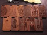 Natural Texture Wood Cell Phone Case , Anti - Static Cool Wood Phone Cases