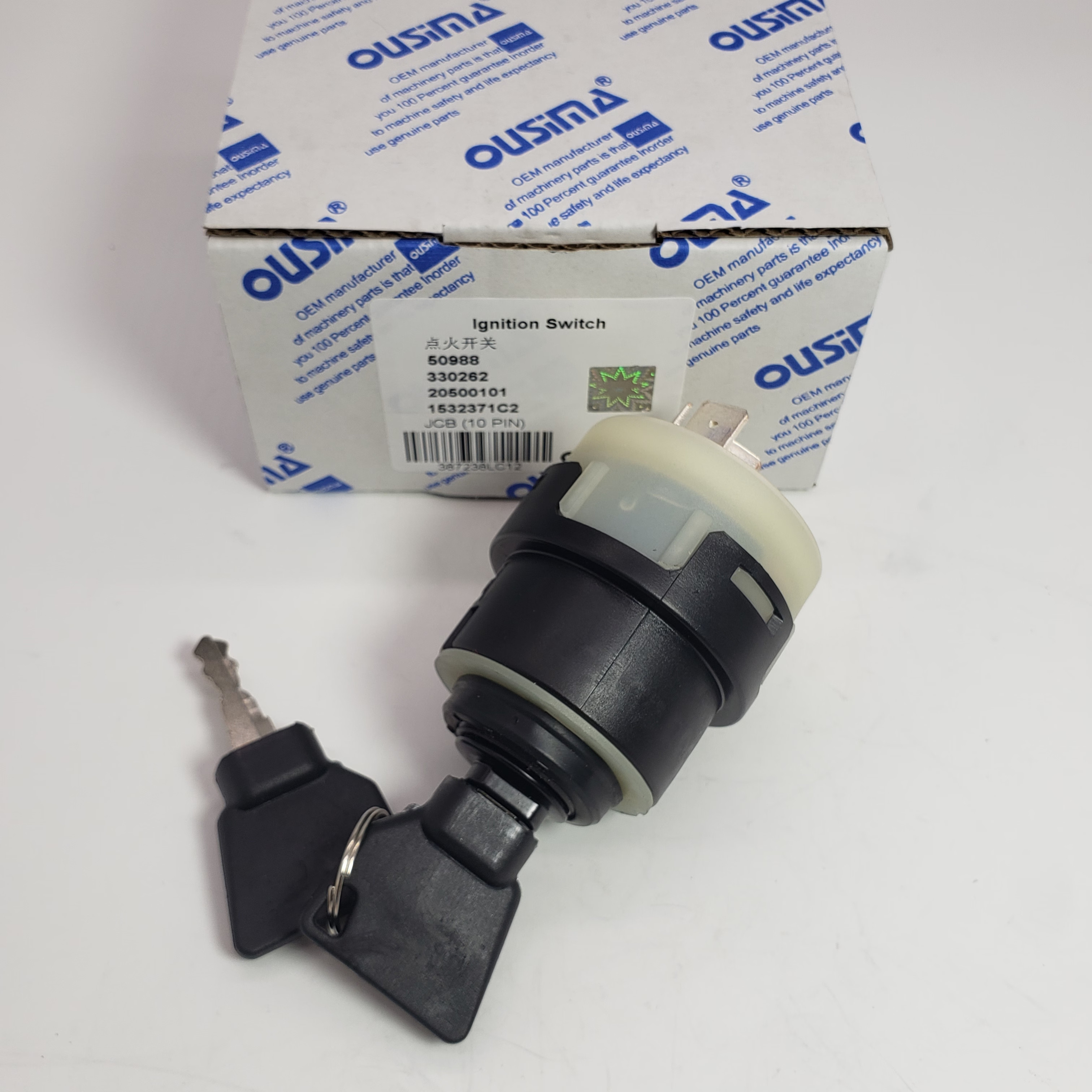 Ignition Switch 50988 330262 20500101 1532371C2 For JCB (10 Pin)
