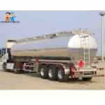 Corrosion Resistant 13000mm 50m3 Diesel Aluminium Tanker Trailer