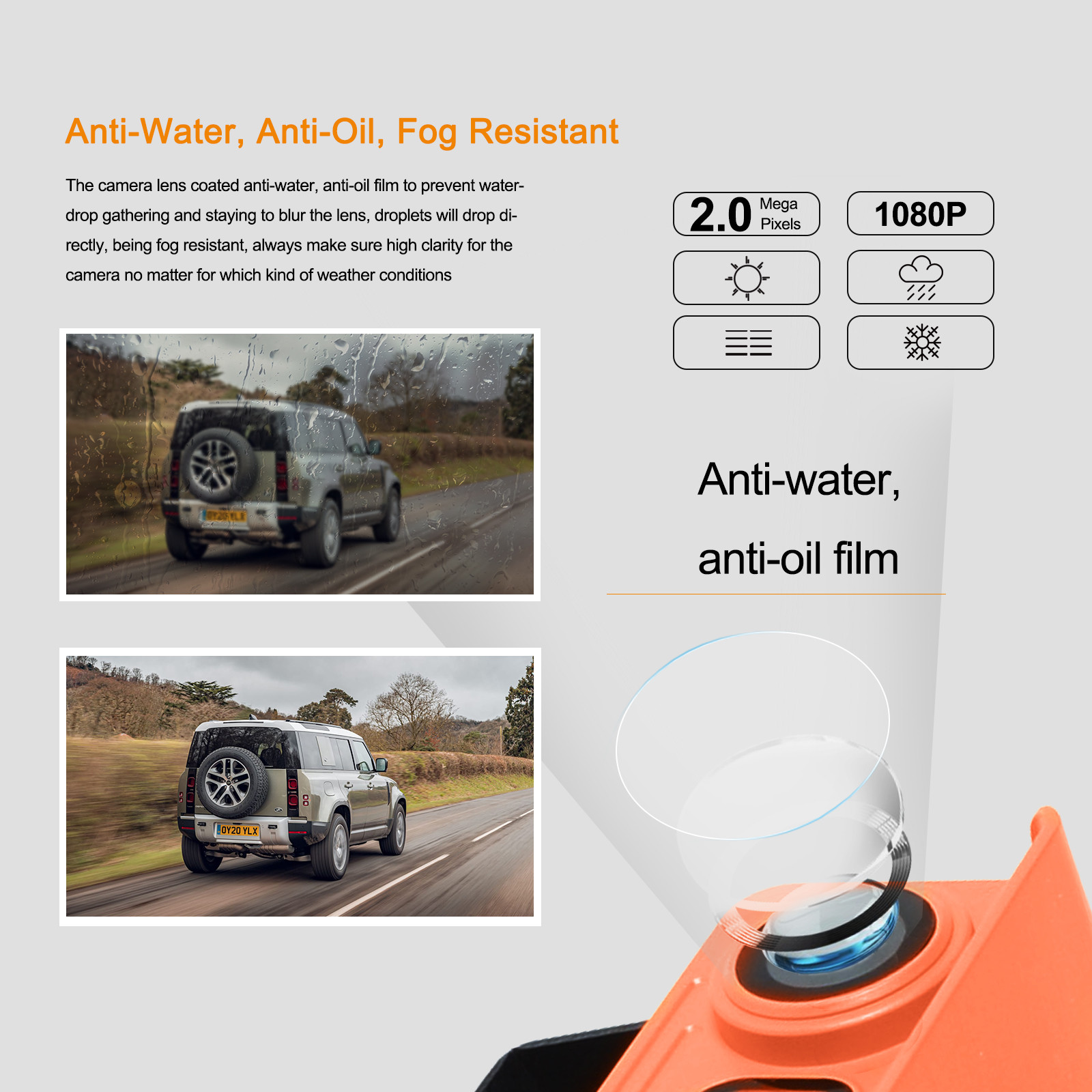 Truck IR IP69K Night Vision Backup Camera System 7 Inch IPS Screen
