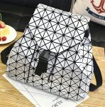 Ready To Ship Holographic Bag Geometric Pack Design Travel Bag Shoulder Straps