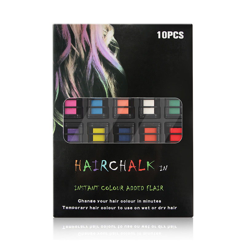 Kids Safe Hair Chalk Comb Set Washable Hair Dye Chalk for Temporary Hair Color Salon