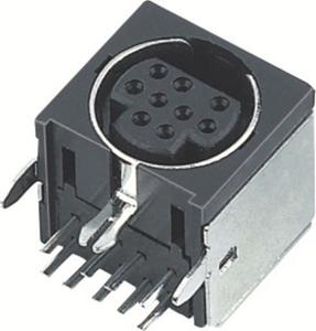 China Mini Din Connector 8pin female Socket S terminal wholesale