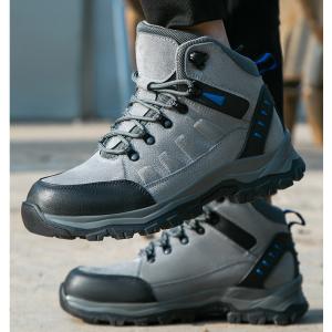 China Men'S Welding Safety Shoes Comfortable Suede Work Boots 3mm Kevlar Safety Shoes Rubber Work Shoes wholesale