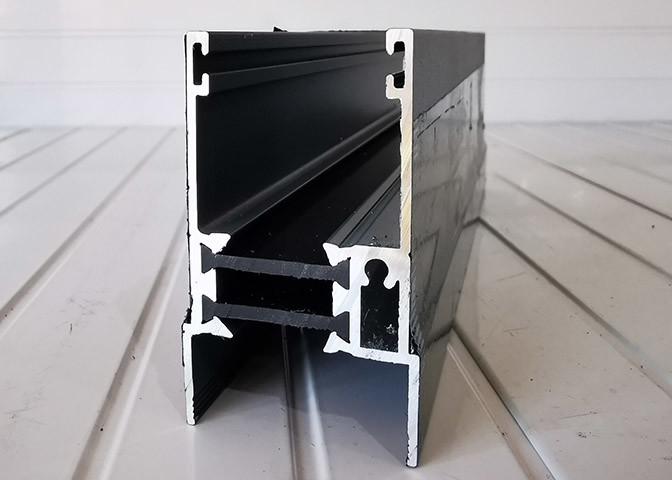 6061 Powder Coated PA66 Thermal Break Aluminum Profile