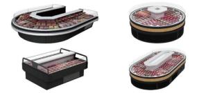 China Air Cooled Meat Display Refrigerator Commercial Meat Display Cases wholesale
