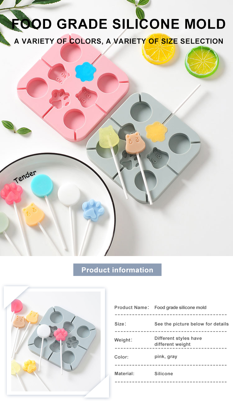 Customized Color Bpa Free 3D Silicone Ice Cube Trays