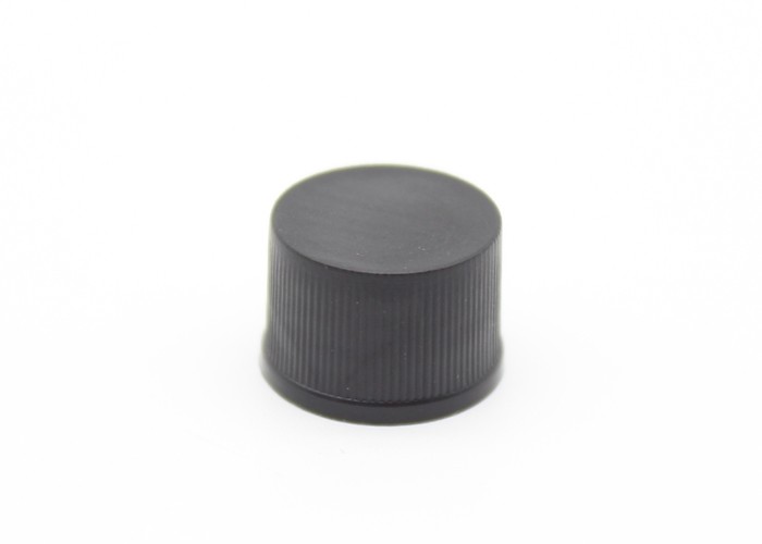 12mm Threaded Plastic Caps , Black Polypropylene Small Plastic Caps