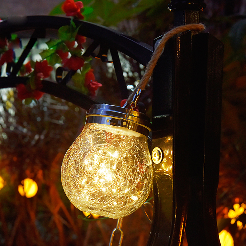 LED Ball Solar Light Outdoor Waterproof String Fairy Lamp For Garden Yard Decoration Christmas Balcony Party Starry Night Light