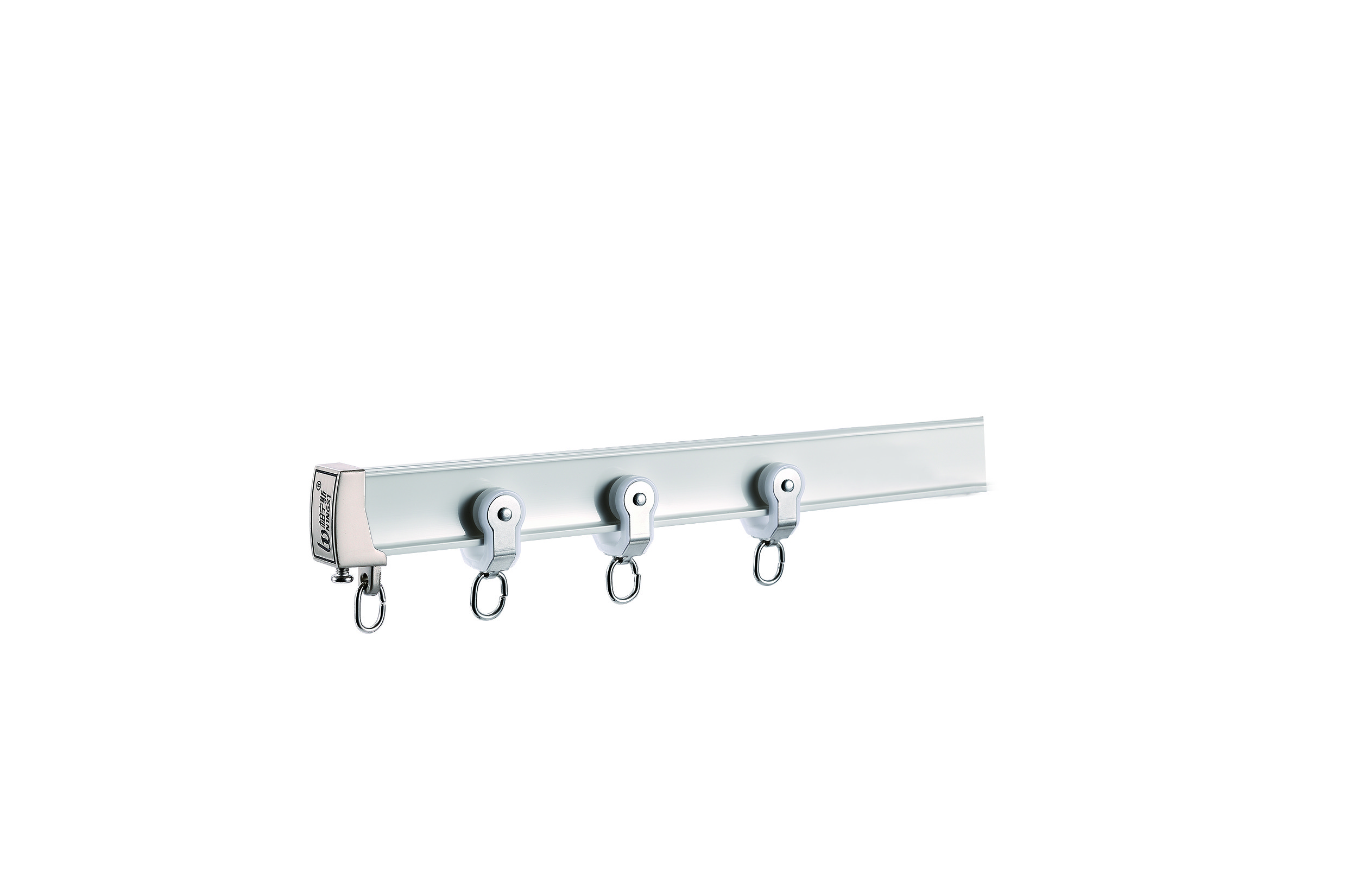 1.8mm Thickness Flexible Bendable Ceiling Curtain Track 4m Curtain Rail