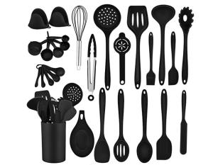 China 28pcs Silicone Kitchen Utensil Sets Nonstick Nonscratch Minimalist Style wholesale