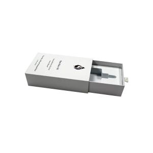 China White Hair Oil Packaging Box Drawer Rigid Luxury Cosmetic With Foam Insert wholesale