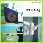 double sides printing wall flag with pole