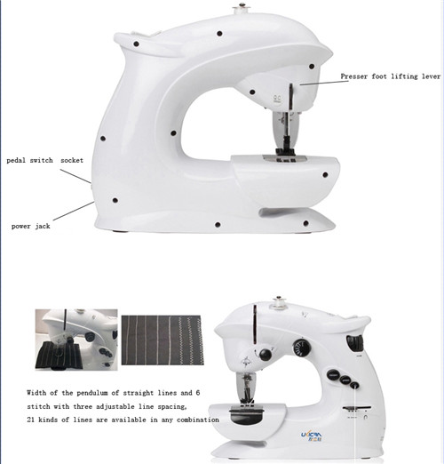 Compact and Lightweight Handheld Electric Jack Sewing Machine UFR-403 Needle 11 -14 1.7kg