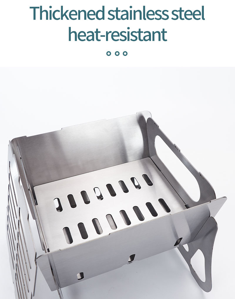 Stove and BBQ Grill Combination for Outdoor Cooking and Heating Features