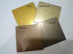 Pvc coating Rose gold sand blasting finish stainless steel sheet plate for