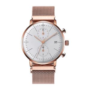 China customized brand rose gold plated 3 atm water resistant watch logo wholesale