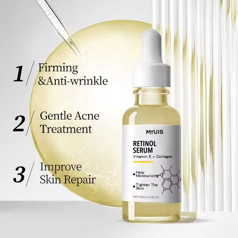 OEM ODM Anti-Aging Skin Care Serum with Retinol & Vitamin C Whitening Brightening Acne Treatment Lightening Spots for Men Women