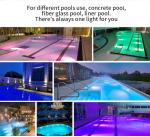 Stainless Steel DC24V LED Fountain Light IP68 Waterproof Color Changing