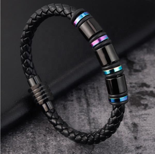 Multi-layered Weave Leather Bracelet for European Customers Customized and