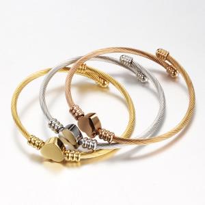 China Goldplated Stainless Steel Bangle Charm Bracelets Endless Insert ODM wholesale