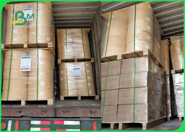 60gsm 120gsm Compostable Kraft Paper For Straw Food Safety 13.5MM 14MM 15MM