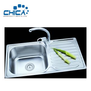 China Topmount Kitchen Sink Stainless Steel Kitchen Sink For Hotel Single Bowl Kitchen Sink For House wholesale