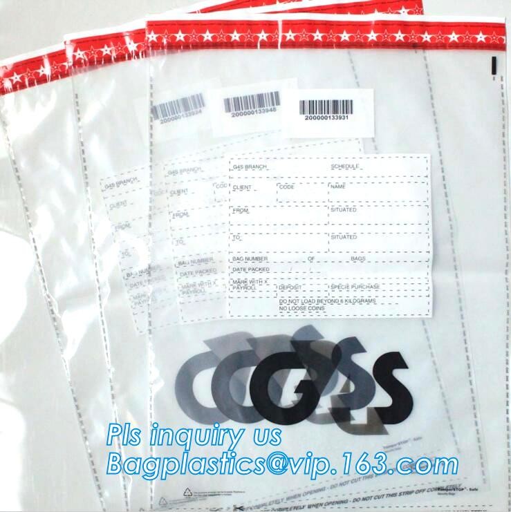 security deposit bags bank deposit bags cash deposit bags, general bank plastic deposit bags supply, Coin and Bank Note