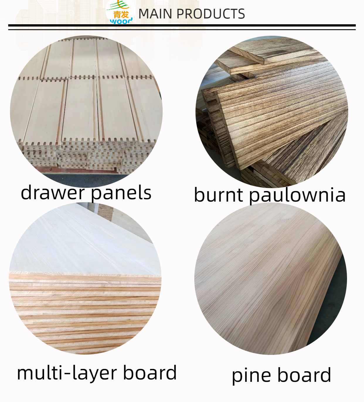 Customized Size Solid Wood Panel Paulownia Poplar Pine for Home Decoration