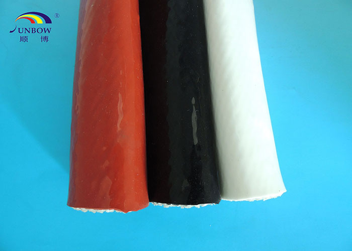 Silicone Coated Fibreglass Fire Protective Fire Sleeving High Temperature