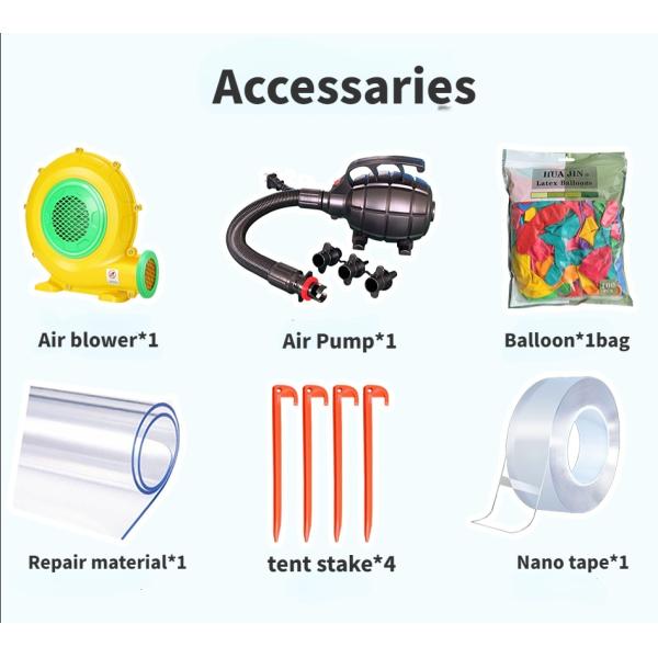 Large Chin Ball Pool Commercial Inflatable Bubble House for Kid Age Range 8 to 13 Years