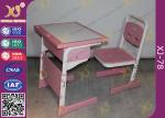 Single Student Childs School Desk And Chair With Adjustable White Sketch Board