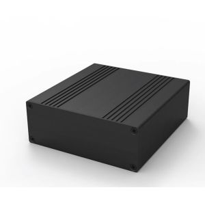 China 106*40*110mm Brushed Black Aluminum Heatsink Case For Width100mm PCB Project Box wholesale