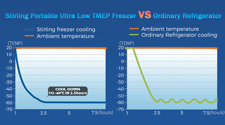 25L Capacity Customized Support OEM Ultra Low Temperature Table Top Fridge for Advanced