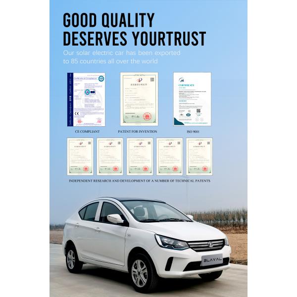 Lithium Battery Powered Blaval Solar Powered Electric Cars FH-S8 20KW