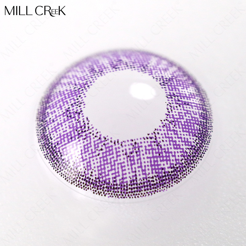Green Purple Pure Hazel 14.2 Mm Contact Lenses Non Presciption