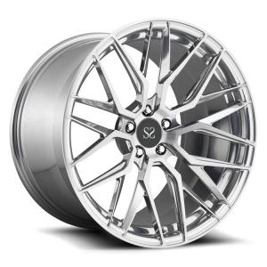 China Ally Rims 22 Gloss Black Customized Alloy Rims For Ferrari 458 / 21inch 2-PC Forged Rims wholesale