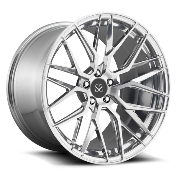 Ally Rims 22 Gloss Black Customized Alloy Rims For Ferrari 458 / 21inch 2-PC