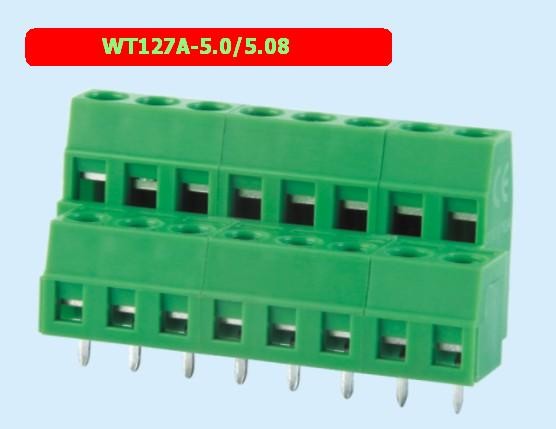 Double - Layer PCB Terminal Block Spacing 5.0/5.08 Mm Plastic Terminal Block